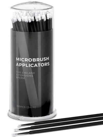Nanolash Microbrush Applicators bezwłókienkowe aplikatory do rzęs 2mm 100szt.