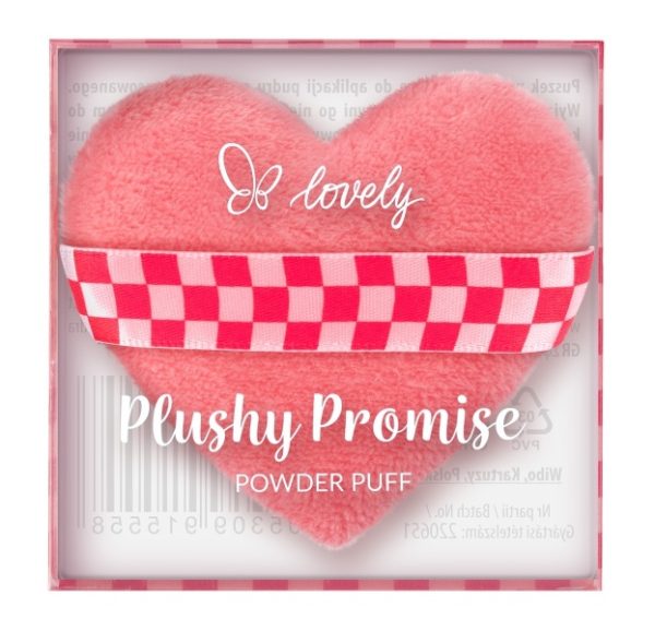 Lovely Plushy Promise puszek do pudru w kształcie serca