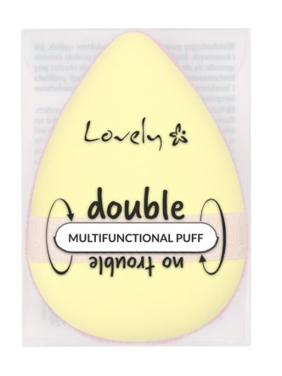 Lovely Double No Trouble Multifunctional Puff wielofunkcyjny puszek do produktów sypkich i kremowych