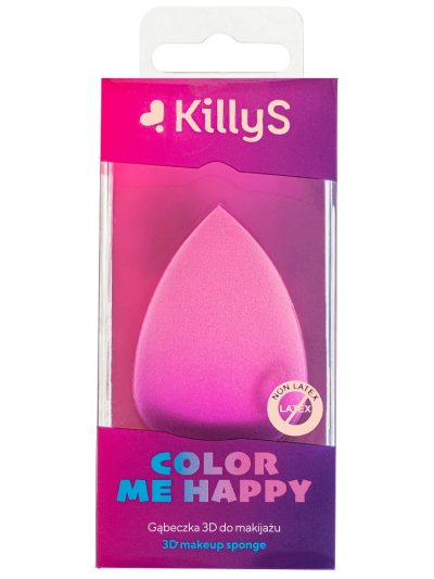 KillyS Color Me Happy gąbeczka 3D do makijażu Różowa