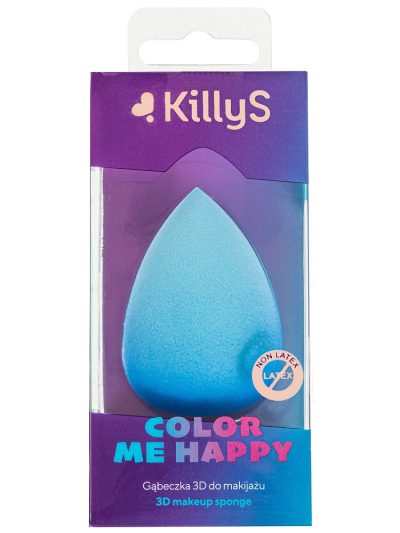 KillyS Color Me Happy gąbeczka 3D do makijażu Niebieska
