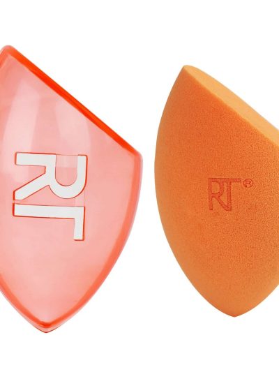 Real Techniques Miracle Complexion Sponge + Travel Sponge Case gąbka do makijażu + podróżne etui