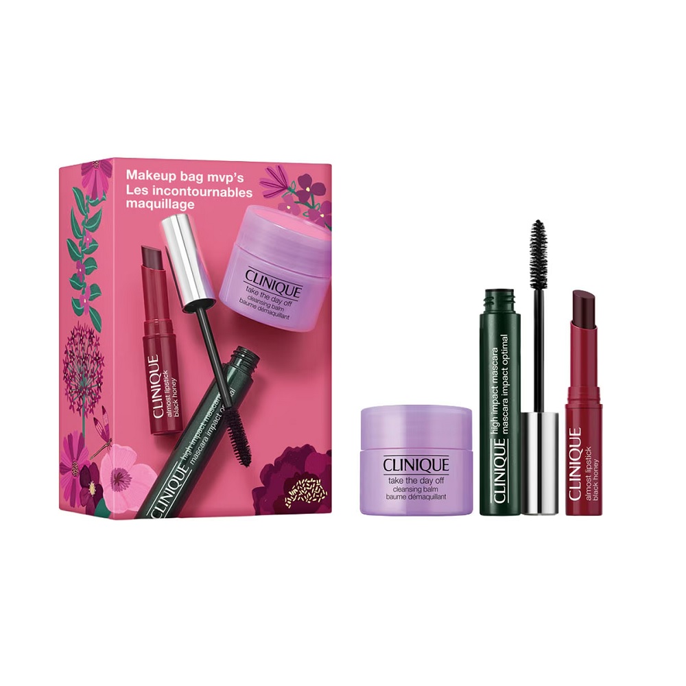 Clinique Clinique Makeup Bag MVP's zestaw tusz do rzęs 7ml + pomadka do ust 1.2g + balsam do demakijażu 15ml — Składniki i ocena