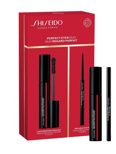 Shiseido Perfect Eyes Duo zestaw tusz do rzęs 11.5ml + kremowy eyeliner 0.08g