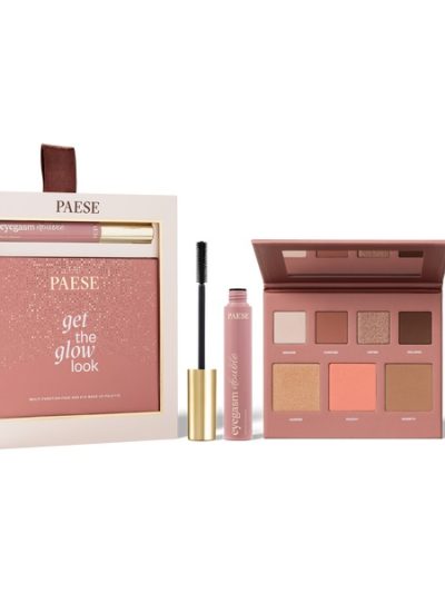 Paese Double Glow Look zestaw wielozadaniowa paleta do makijażu 16g + tusz do rzęs 9ml