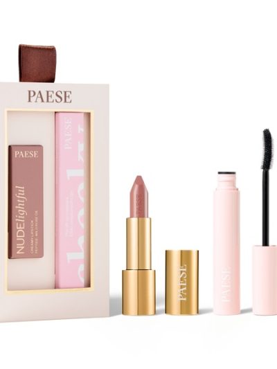 Paese Cheeky Nude Look zestaw tusz do rzęs 9ml + pomadka do ust 4.5g