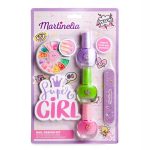 Martinelia Super Girl zestaw lakier do paznokci 4ml 3szt + zestaw ozdób do paznokci 1szt + pilnik 1szt + patyczek do paznokci 1szt