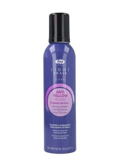 Lisap Light Scale Anti Yellow pianka do włosów blond i siwych neutralizująca niepożądane żółte refleksy 250ml