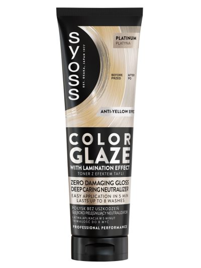 Syoss Color Glaze toner nabłyszczający z efektem laminacji Platinum 130ml