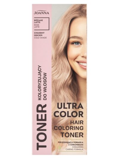 Joanna Ultra Color toner koloryzujący do włosów Różane Latte 100g