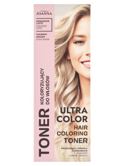 Joanna Ultra Color toner koloryzujący do włosów Kokosowe Latte 100g