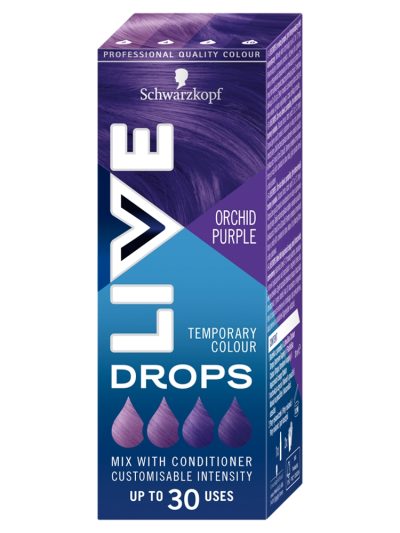 Schwarzkopf Live Drops krople do nietrwałej koloryzacji włosów Orchid Purple 30ml