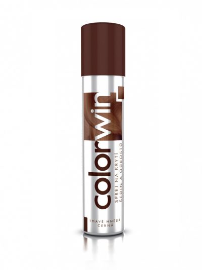 Colorwin Spray do retuszu odrostów Ciemny Brąz 75ml