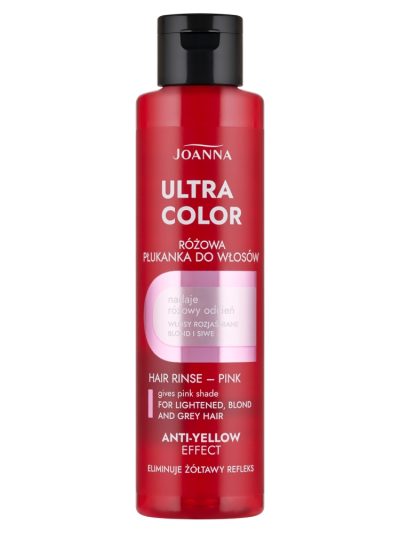 Joanna Ultra Color płukanka do włosów różowa 150ml