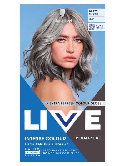 Schwarzkopf Live Intense Colour farba do włosów U72 Dusty Silver