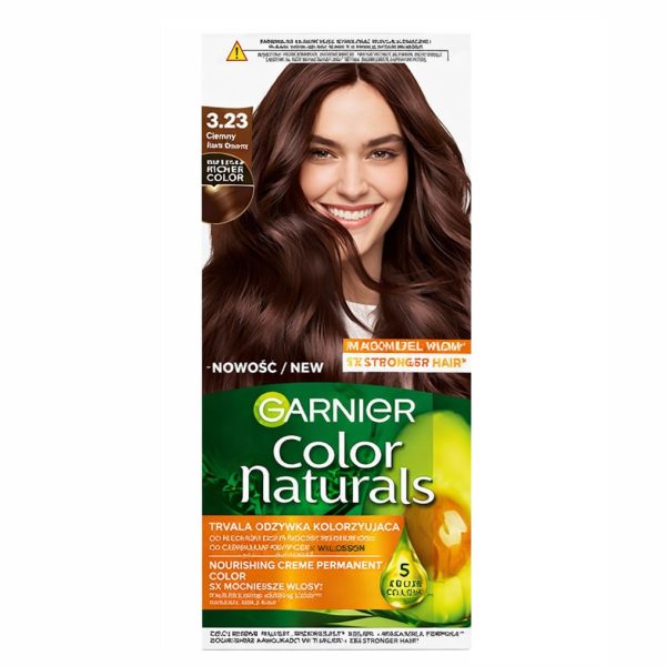Garnier Color Naturals odżywcza farba do włosów 3.23 Ciemny Kwarc