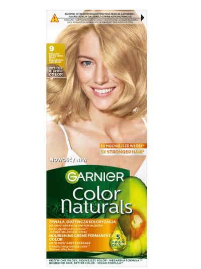 Garnier Color Naturals odżywcza farba do włosów 9 Naturalny Bardzo Jasny Blond