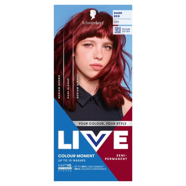 Schwarzkopf Live Colour Moment farba do włosów 026 Dark Red