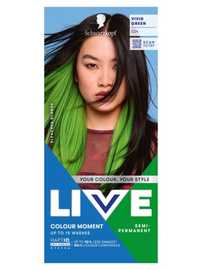 Schwarzkopf Live Colour Moment farba do włosów 024 Vivid Green