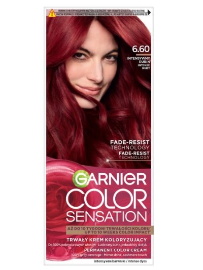 Garnier Color Sensation krem koloryzujący do włosów 6.60 Intensywny Rubin