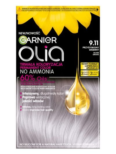 Garnier Olia farba do włosów 9.11 Przydymiony Srebrny