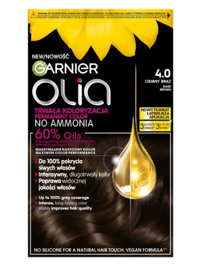 Garnier Olia farba do włosów 4.0 Ciemny Brąz