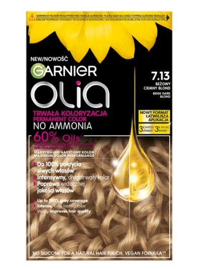 Garnier Olia farba do włosów 7.13 Beżowy Ciemny Blond
