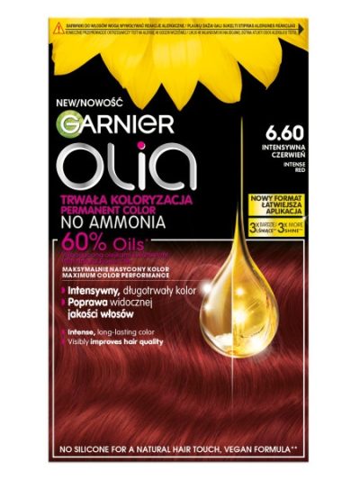 Garnier Olia farba do włosów 6.60 Intensywna Czerwień