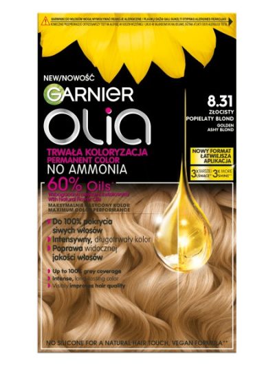 Garnier Olia farba do włosów 8.31 Złocisty Popielaty Blond