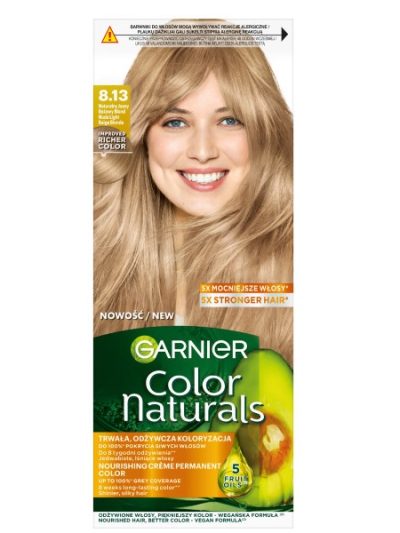 Garnier Color Naturals odżywcza farba do włosów 8.13 Naturalny Jasny Blond