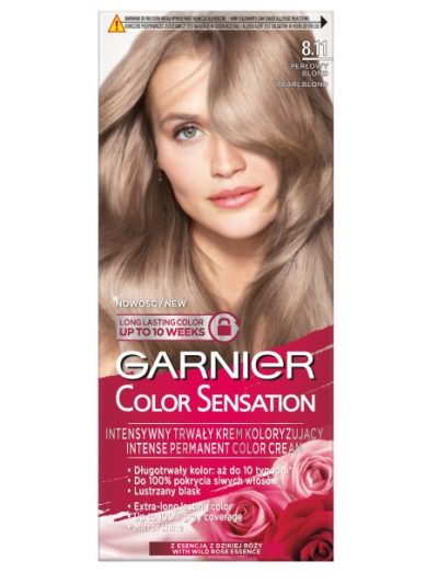 Garnier Color Sensation krem koloryzujący do włosów 8.11 Perłowy Blond