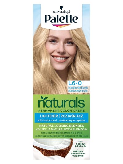 Palette Permanent Naturals Color Creme farba do włosów trwale koloryzująca L6-0 Skandynawski Blond