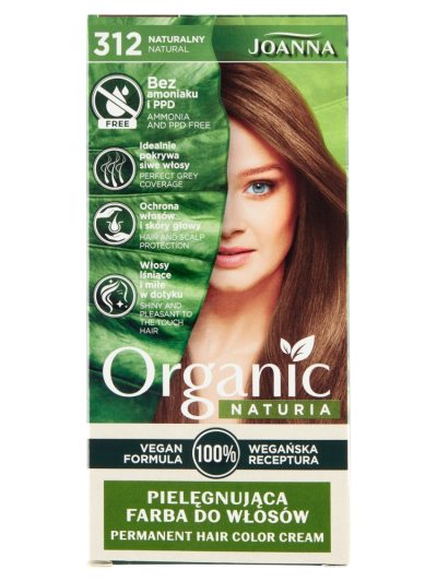 Joanna Naturia Organic pielęgnująca farba do włosów 312 Naturalny
