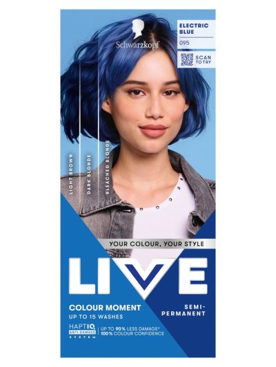 Schwarzkopf Live Colour Moment farba do włosów 095 Electric Blue