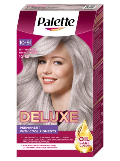Palette Deluxe farba do włosów 10-91 Popielaty Chłodny Blond
