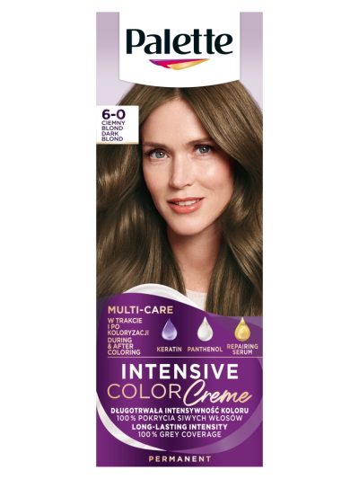 Palette Intensive Color Creme farba do włosów w kremie 6-0 (N5) Ciemny Blond