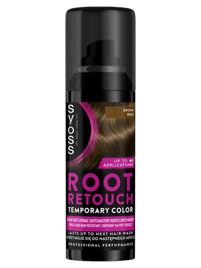 Syoss Root Retouch spray do maskowania odrostów Brąz 120ml
