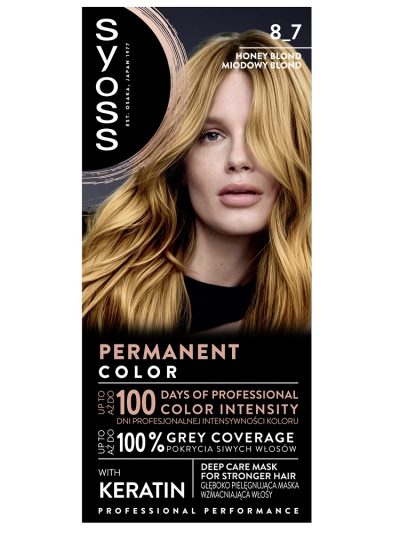 Syoss Permanent Color farba do włosów 8_7 Miodowy Blond