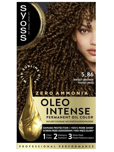 Syoss Oleo Intense farba do włosów trwale koloryzująca z olejkami 5-86 Słodki Brąz