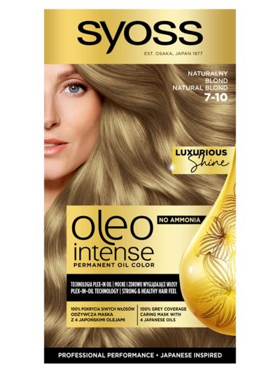Syoss Oleo Intense farba do włosów trwale koloryzująca z olejkami 7-10 Naturalny Blond