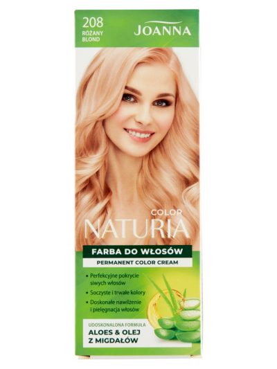 Joanna Naturia Color farba do włosów 208 Różany Blond