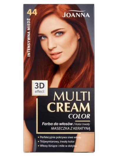 Joanna Multi Cream Color farba do włosów 44 Intensywna Miedź