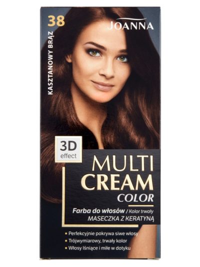 Joanna Multi Cream Color farba do włosów 38 Kasztanowy Brąz