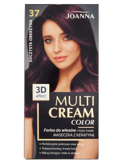 Joanna Multi Cream Color farba do włosów 37 Soczysta Oberżyna