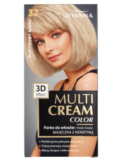Joanna Multi Cream Color farba do włosów 32 Platynowy Blond