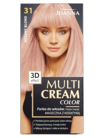 Joanna Multi Cream Color farba do włosów 31.5 Różany Blond