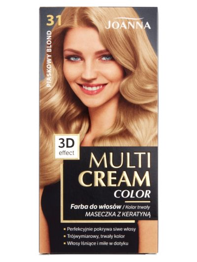 Joanna Multi Cream Color farba do włosów 31 Piaskowy Blond