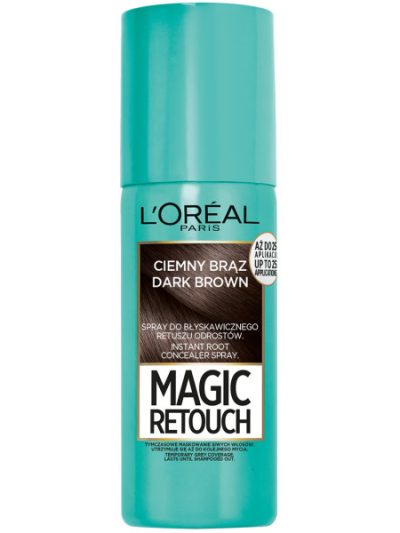 L'Oreal Paris Magic Retouch spray do retuszu odrostów Ciemny Brąz 75ml