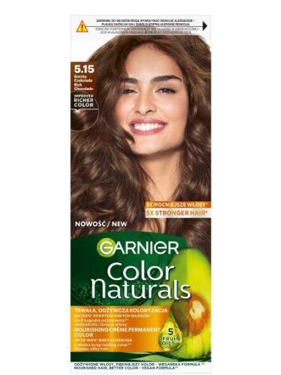 Garnier Color Naturals odżywcza farba do włosów 5.15 Gorzka Czekolada