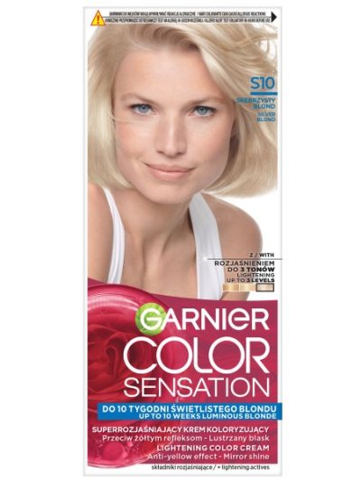 Garnier Color Sensation superrozjaśniający krem koloryzujący S10 Srebrzysty Blond
